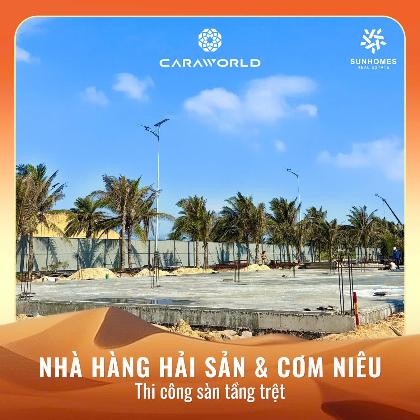 Tiến độ nhà hàng hải sản