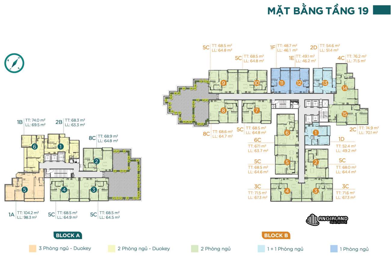 Mặt bằng tầng 19 căn hộ chung cư Dlusso Quận 2 Mặt bằng tầng 19 căn hộ chung cư Dlusso Quận 2