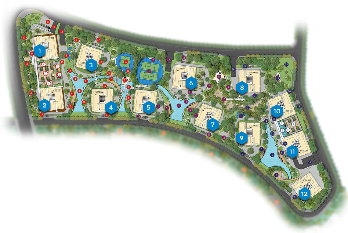 Mặt bằng tổng thể dự án The Prive Thủ Đức