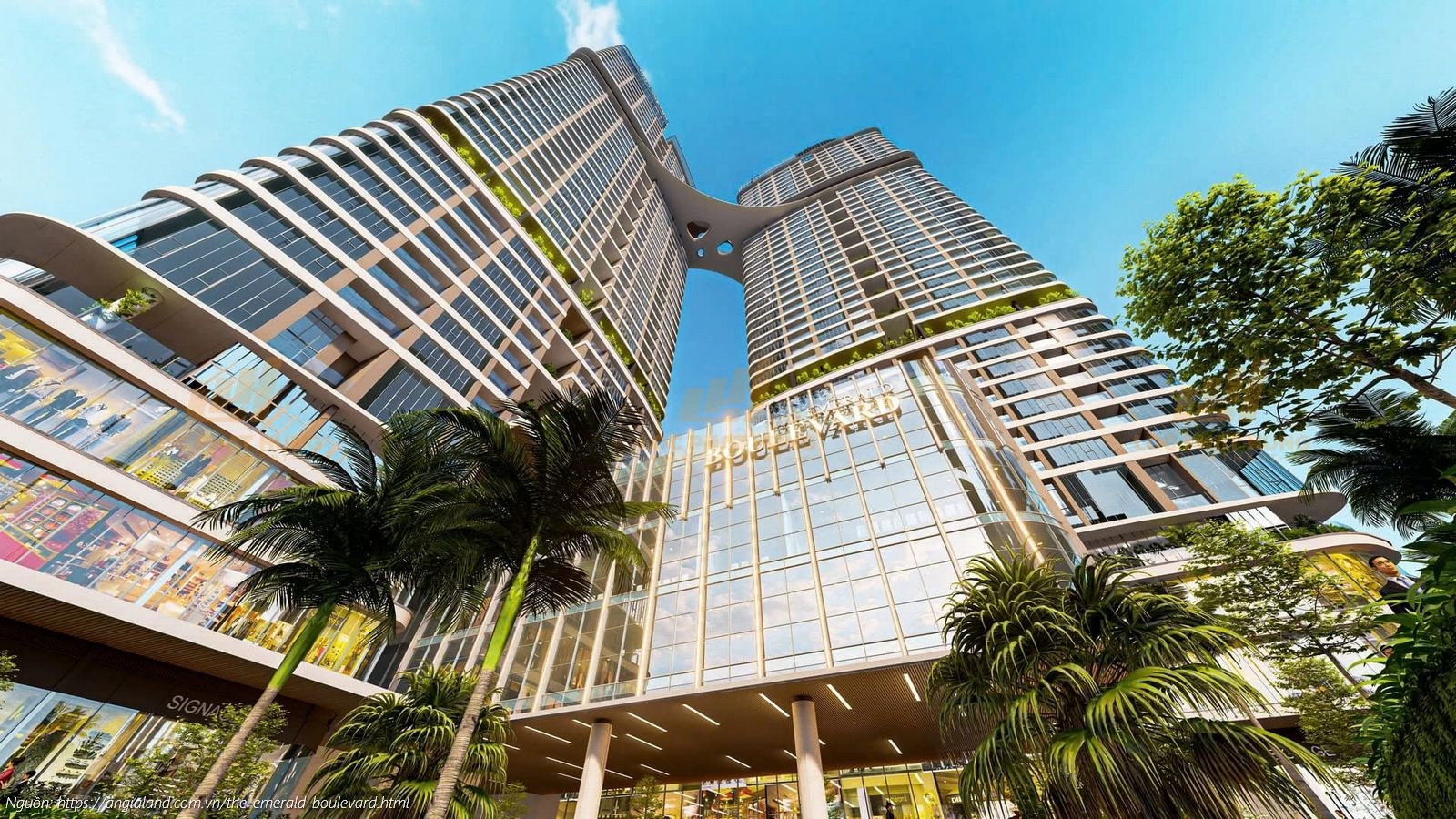 Phối cảnh tổng thể dự án căn hộ chung cư The Emerald Boulevard