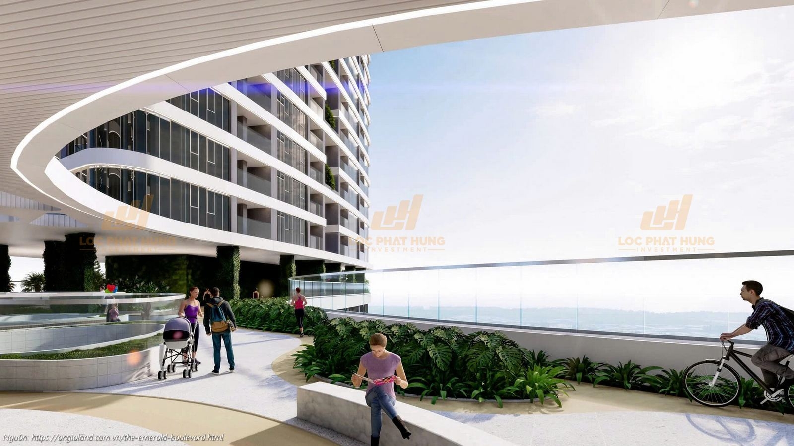 Phối cảnh tổng thể dự án căn hộ chung cư The Emerald Boulevard