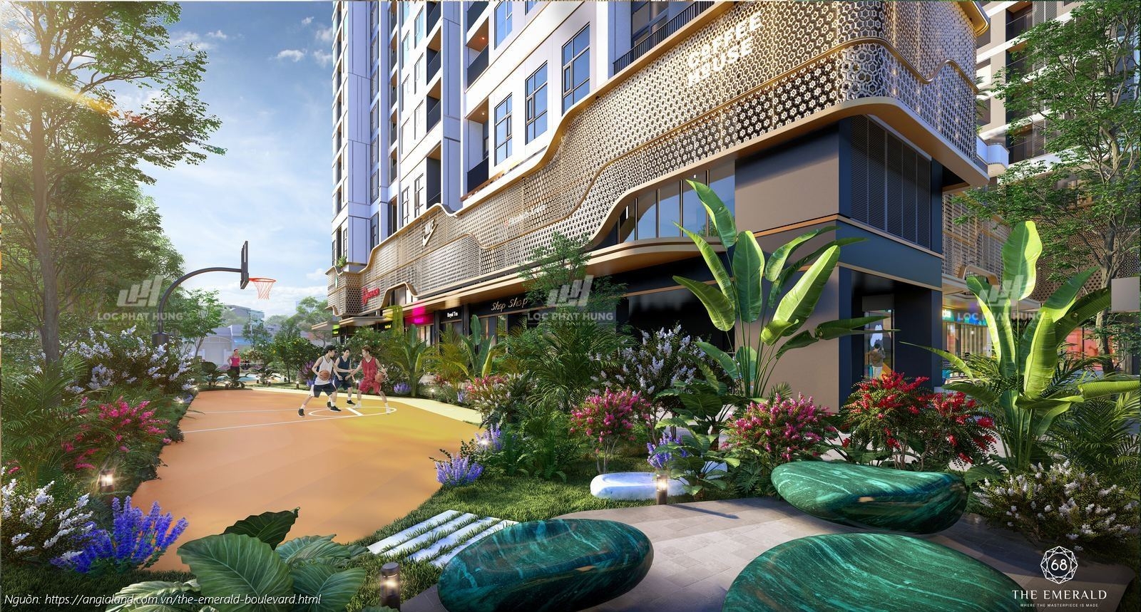 Khu thể thao dự án căn hộ chung cư The Emerald Boulevard