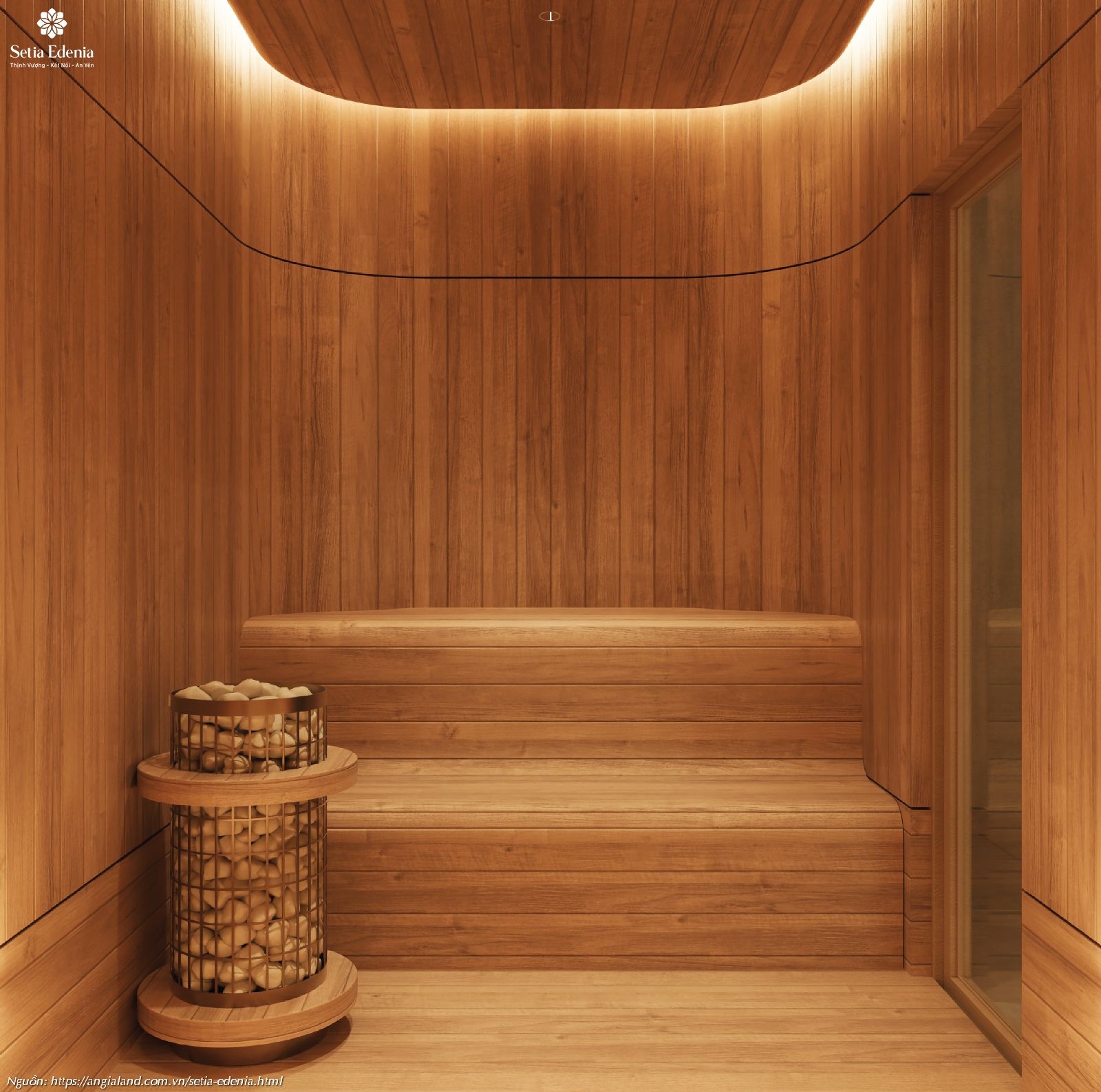 Phòng xông hơi (Sauna) - Tiện ích chăm sóc sức khỏe tại dự án Setia Edenia Lái Thiêu