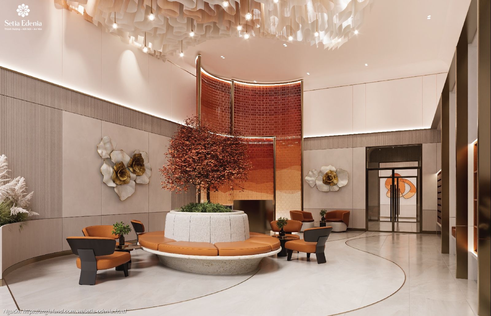 Sảnh chờ (Waiting Lounge) - Tiện ích nội khu sang trọng tại dự án Setia Edenia Lái Thiêu