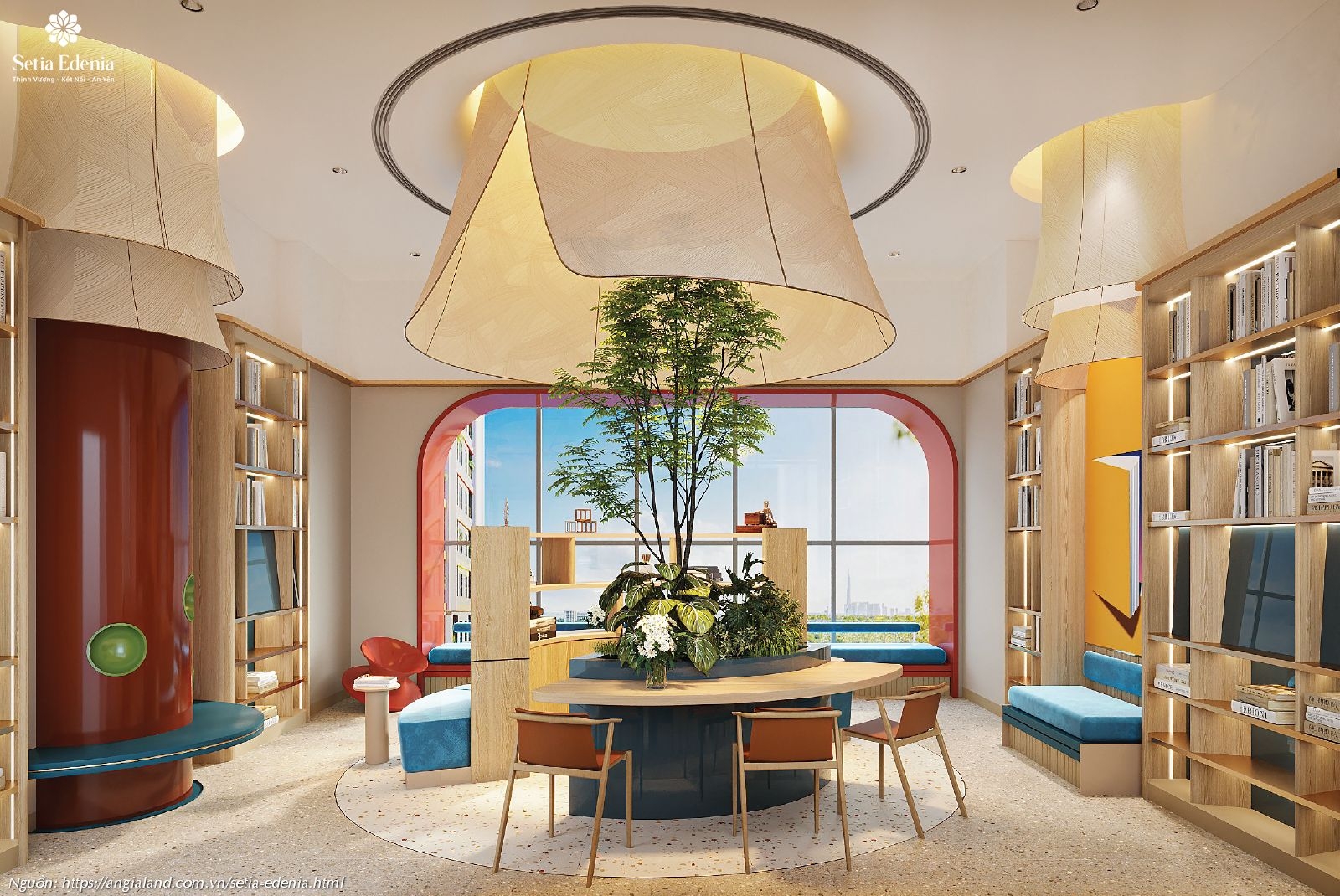 Thư viện / Phòng đọc sách (Library) - Tiện ích nội khu tại dự án Setia Edenia Lái Thiêu