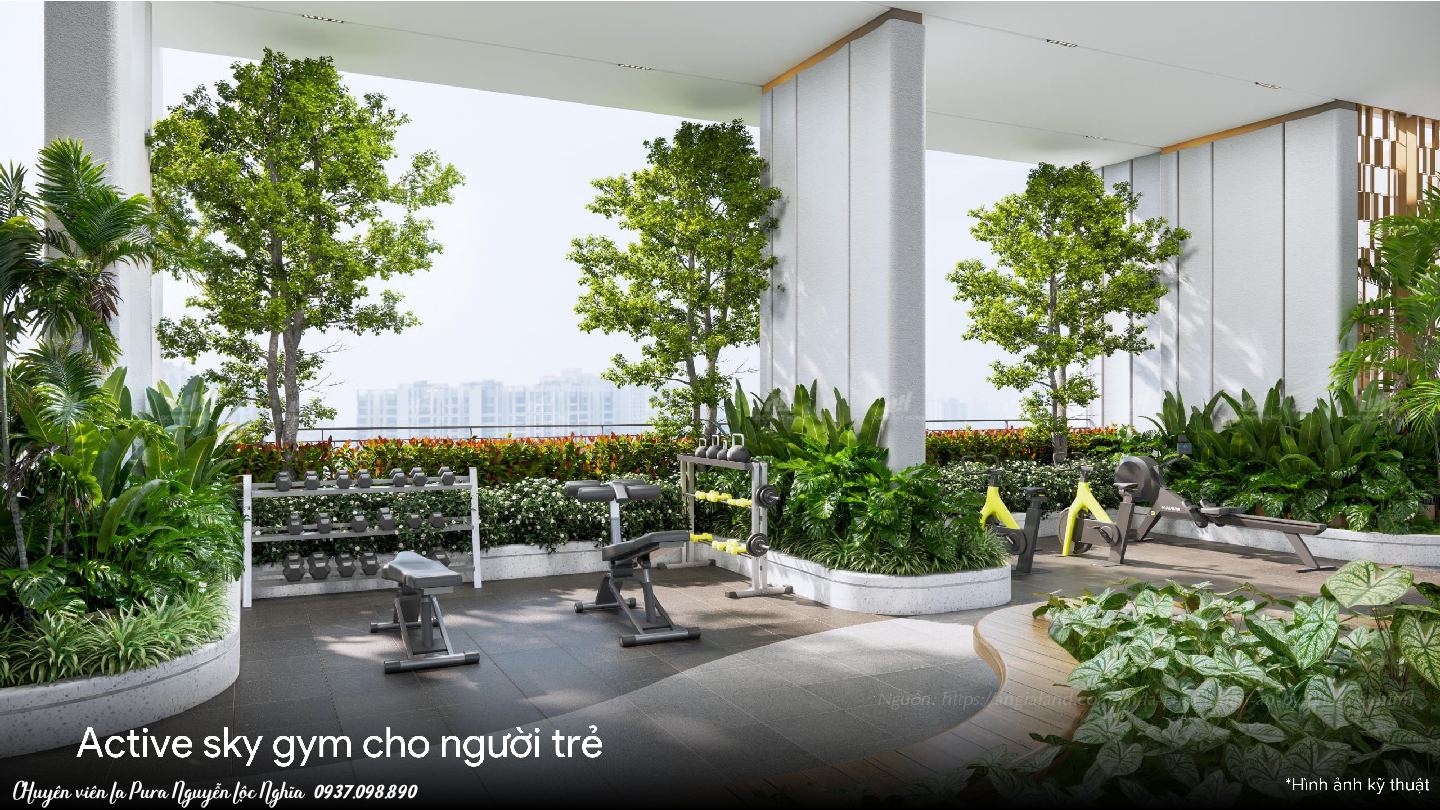 Tiện ích tầng 20 La Pura (Lapura) khu Zenia: Sky Gym