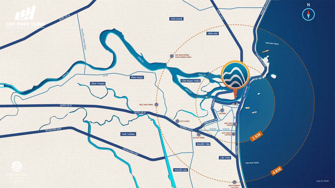 Vị trí địa chỉ dự án căn hộ The Welltone Luxury Residence Nha Trang
